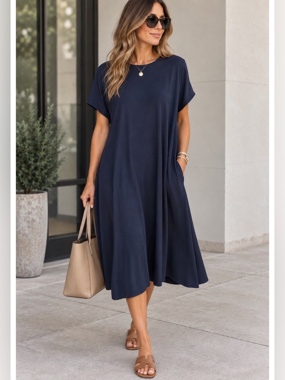 New York & Co., Navy Blue Dress